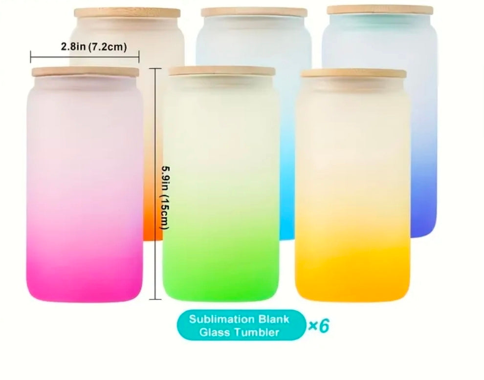 verre ombre givré de 16 oz