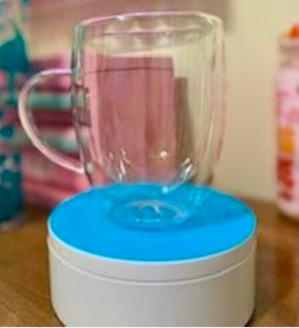 Mug en verre à globe de neige vierge de 12 oz